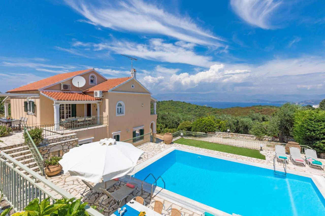 Villa Ftelias By Villa Plus Agios Stefanos  Bagian luar foto